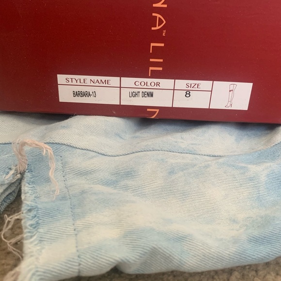 Denim over the knee boots - Picture 5 of 5